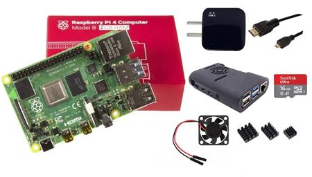 Kit Raspberry Pi 4 B 2gb Original + Fuente 3A + Gabinete + Cooler + HDMI + Mem 16gb + Disip